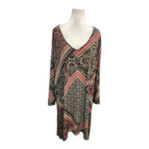 Catherines women’s tunic tops Blouse Plus Size 2XL Scoop Neck Long Sleeve